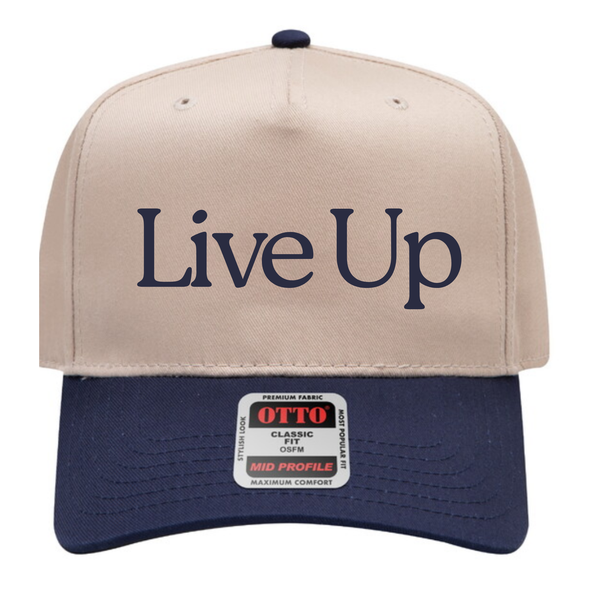 Live Up Project Hat — Tan / Navy